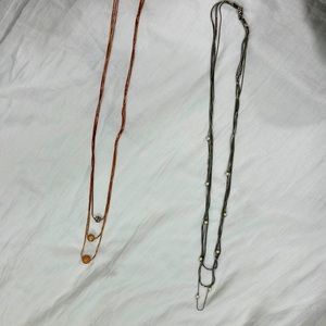 Layered necklaces by charming Charlie